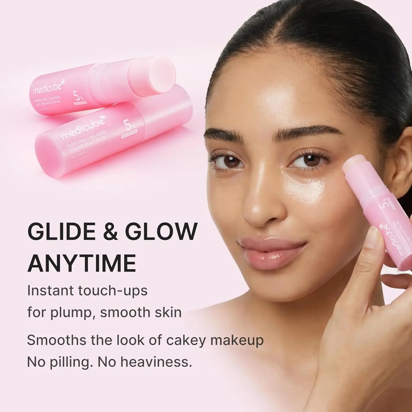 medicube PD RN Pink Collagen Volume Multi Balm Stick Volufiline PD RN NAD Collagen Plumping Radiance Line Care