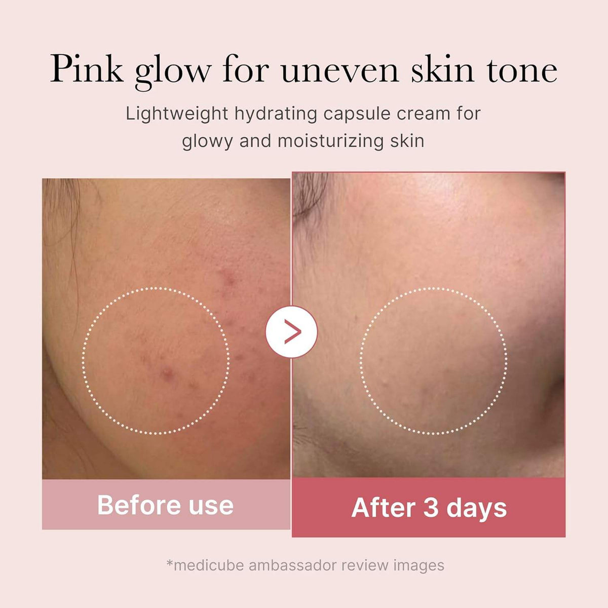medicube Salmon DNA Pink Collagen Capsule Cream Face Moisturizer Lightweight Moisturizing Cream Korean Skin Care