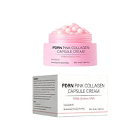 PDRN Pink Collagen Capsule Cream, Lightweight Moisturizing Cream, Niacinamide for Uneven Skin Tone and Texture, Glow Hydration